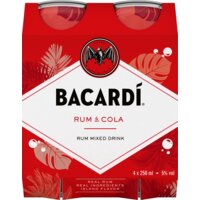 Een afbeelding van Bacardi Rum & cola 4-pack