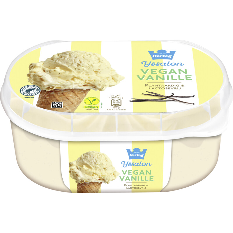Een afbeelding van Hertog Ijssalon vegan vanille