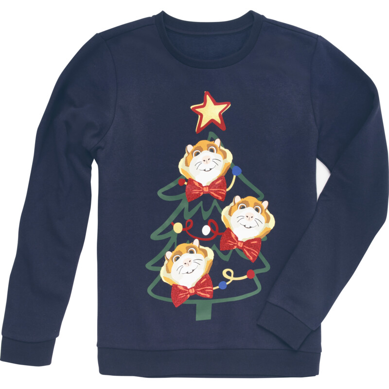Een afbeelding van Blue Kerst sweater maat XL