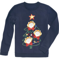 Een afbeelding van Blue Kerst sweater maat XXL