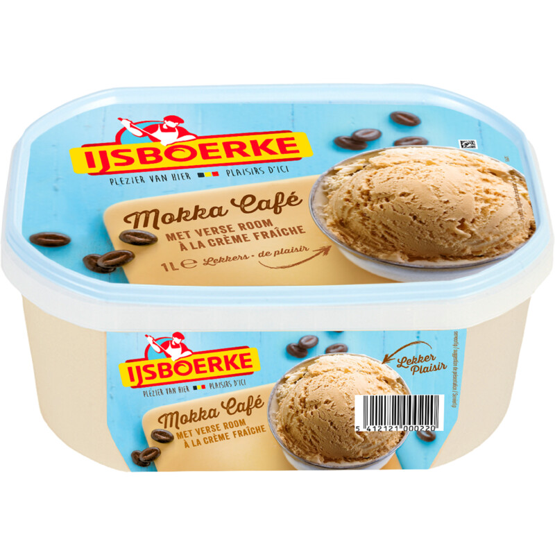 Een afbeelding van IJsboerke Roomijs Mokka BEL