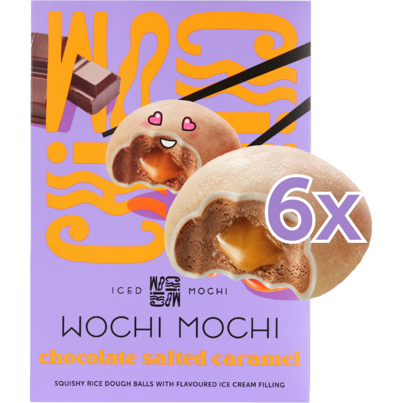 Een afbeelding van Wochi Mochi Iced mochi chocolate salted caramel