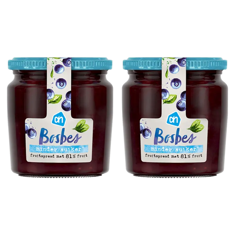 AH AH Fruitspread bosbes 2-pack