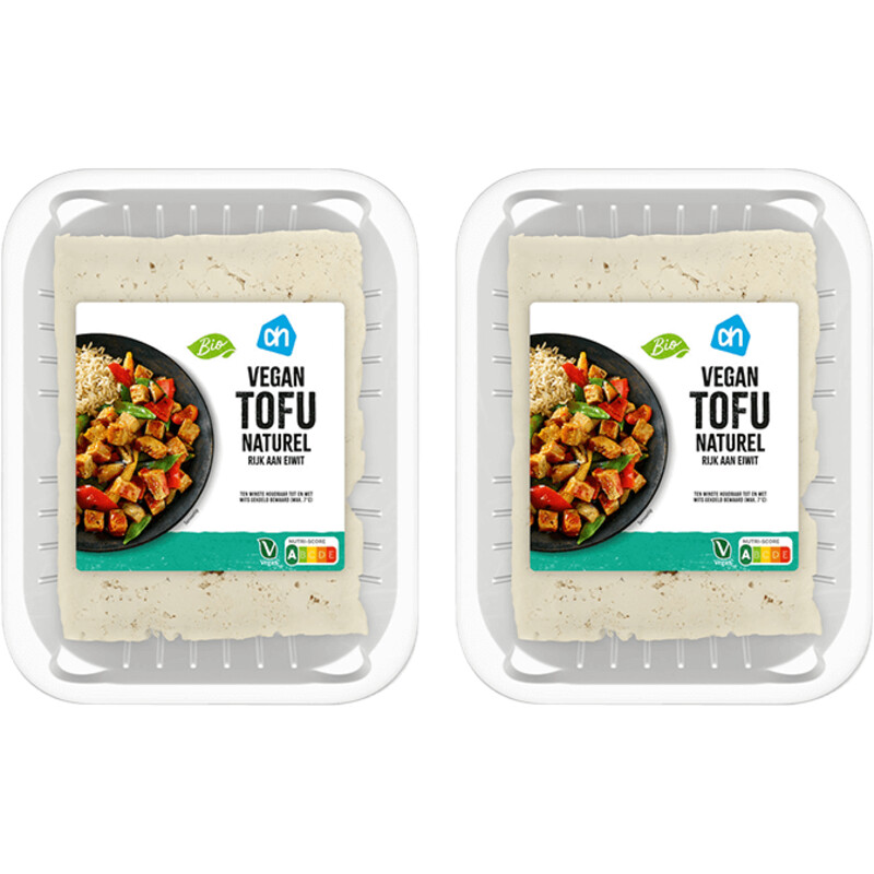 AH Biologisch Vegan tofu naturel 2-pack bestellen | Albert Heijn