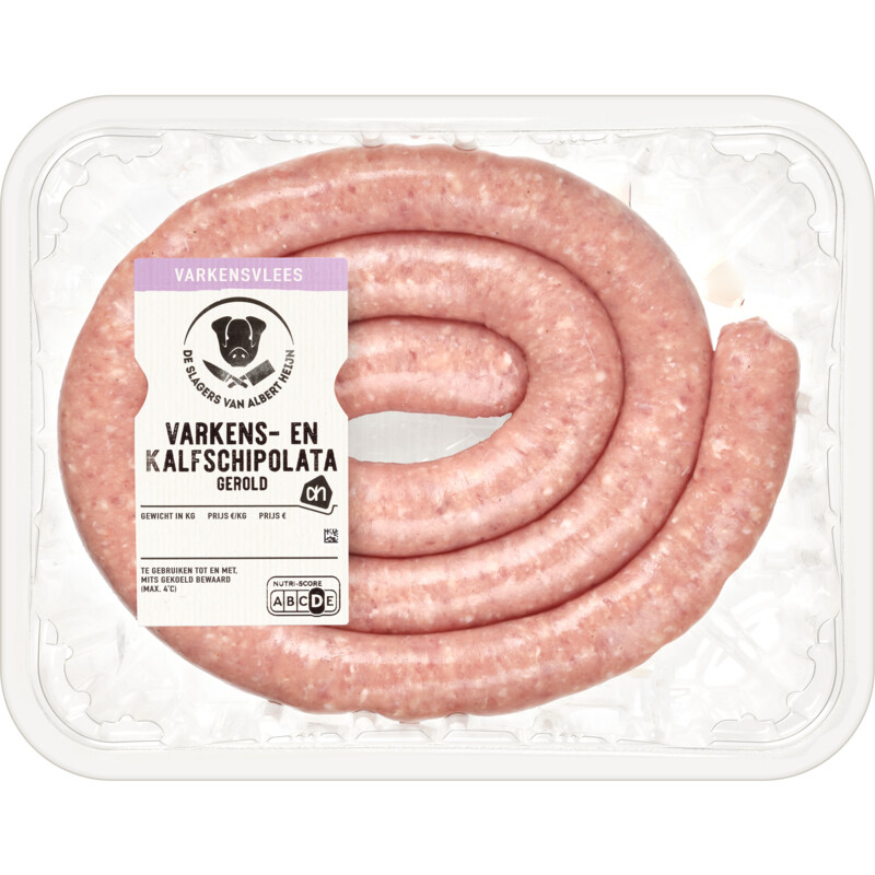 Een afbeelding van AH Varkens en kalfschipolata gerold bel