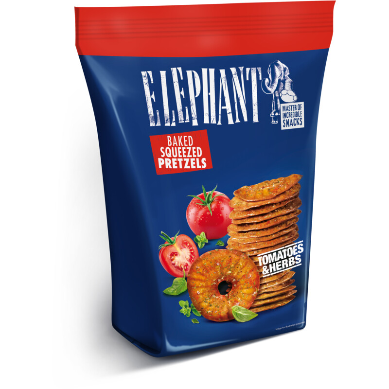 Een afbeelding van Elephant Pretzels tomatoes & herbs