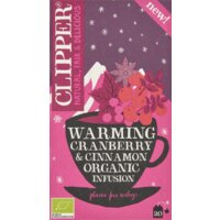 Een afbeelding van Clipper Warming cranberry & cinnamon organic