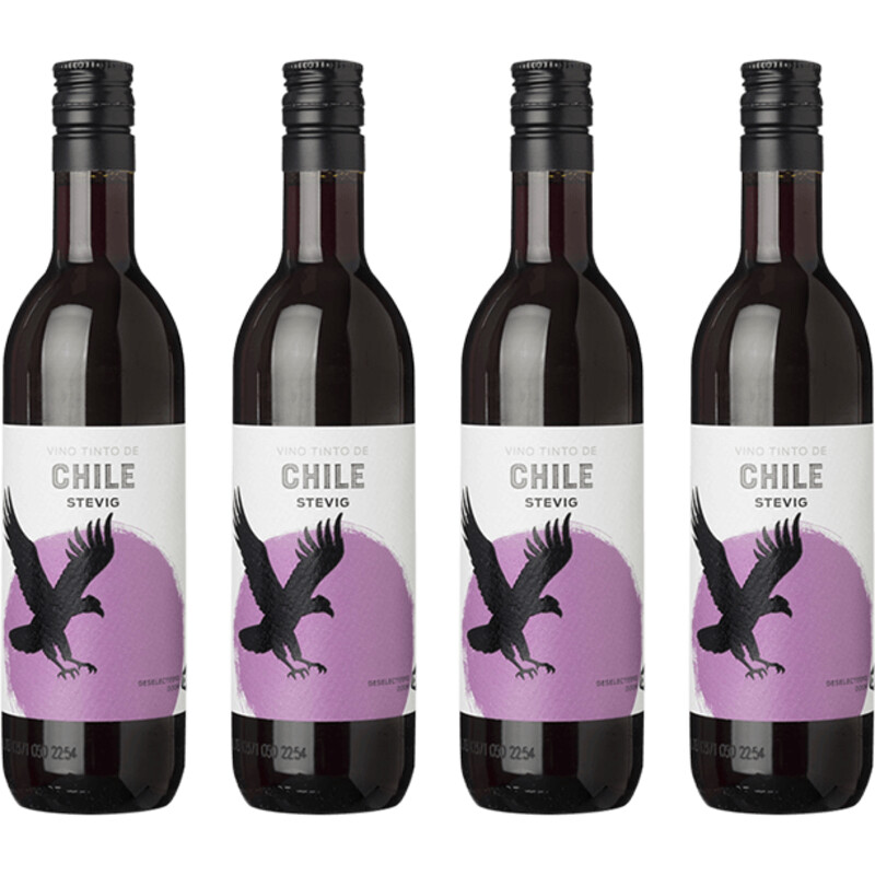 Een afbeelding van AH Chili huiswijn stevig rood 4-pack