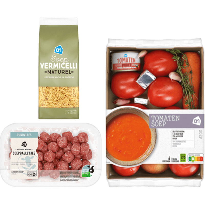 Een afbeelding van AH Tomatensoep verspakket