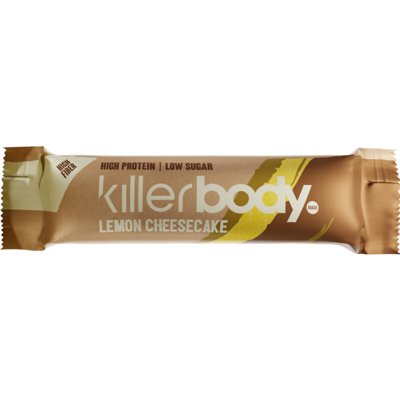Een afbeelding van Killerbody Protein bar lemon cheesecake