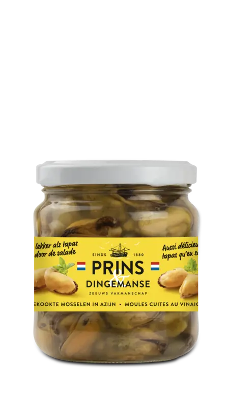 Prins & Dingemanse Gekookte mosselen in azijn