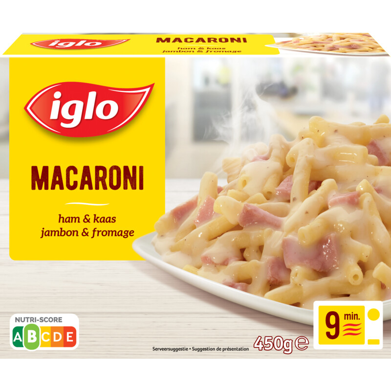 Een afbeelding van Iglo Macaroni ham kaas