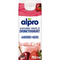 Een afbeelding van Alpro Plantaardige drinkyoghurt aardbei-kers
