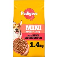 Een afbeelding van Pedigree Adult mini hondenbrokken rund