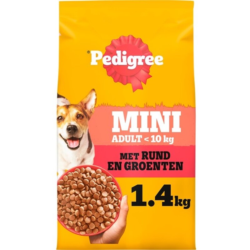 Een afbeelding van Pedigree Adult mini hondenbrokken rund