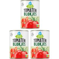 Een afbeelding van AH Biologisch Tomatenblokjes 3-pack