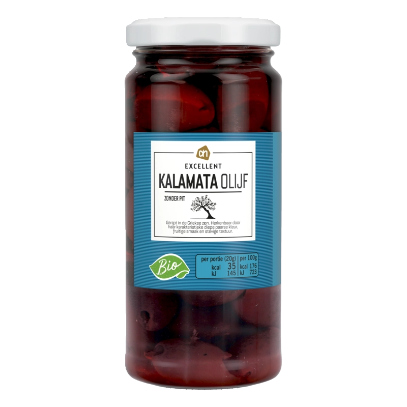 AH Excellent Biologische kalamata olijf zonder pit