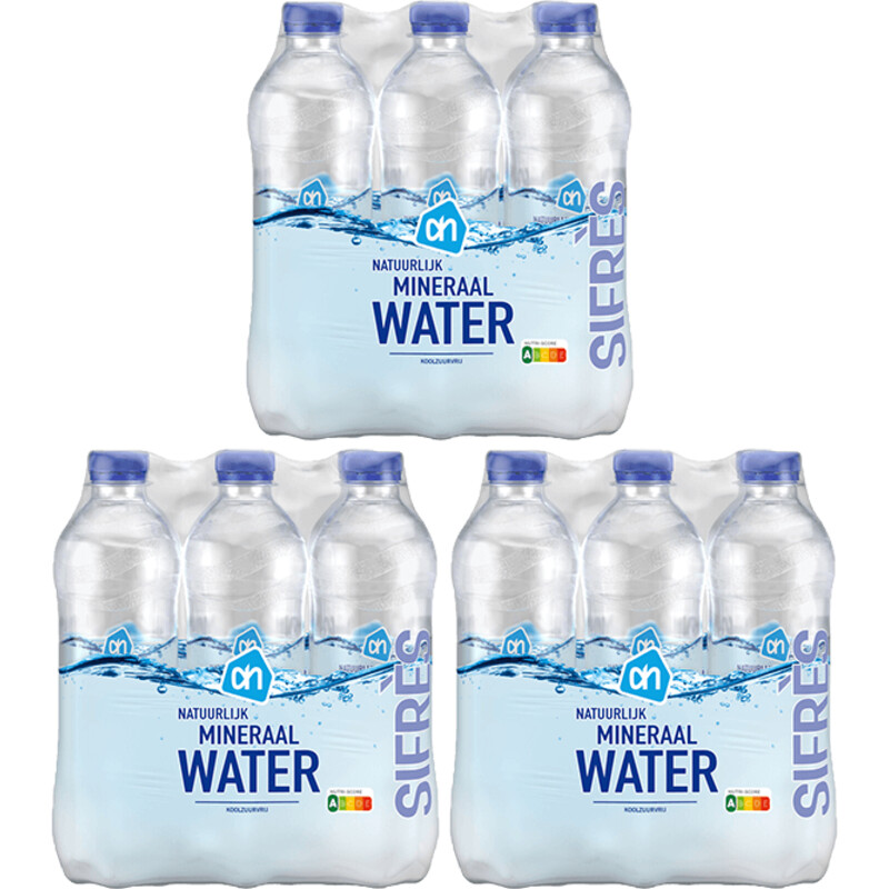 Een afbeelding van AH Mineraalwater koolzuurvrij 6-pack 3-pack