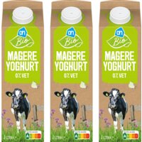 Een afbeelding van AH Biologisch Magere yoghurt 3-pack