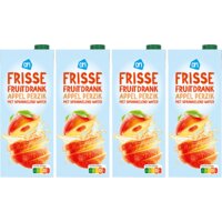 Een afbeelding van AH Frisse fruitdrank appel perzik 4-pack