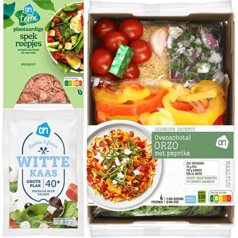 Een afbeelding van AH Vega gesneden ovenschotel Orzo pakket