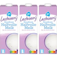 Een afbeelding van AH Lactosevrije halfvolle melk 3-p