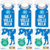 Een afbeelding van AH Halfvolle melk 3-pack