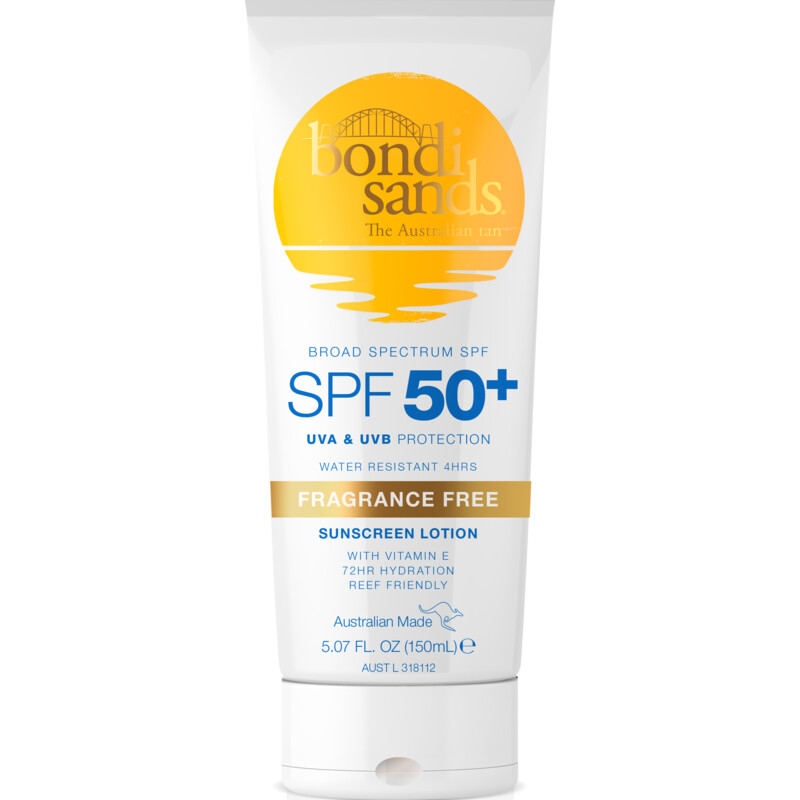 Een afbeelding van Bondi Sands Sunscreen lotion SPF50+ fragrance free