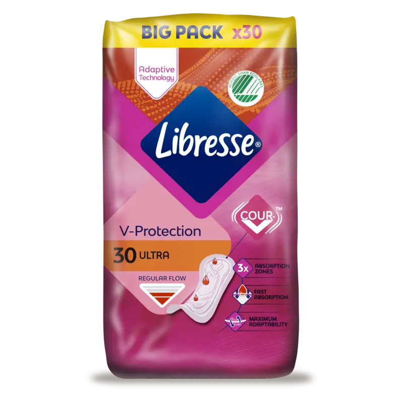 V-Protection Maandverband Ultra Regular Flow Big Pack 30 Stuks