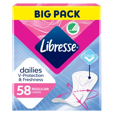 pdp-image-Libresse Dailies regular inlegkruisjes big pack