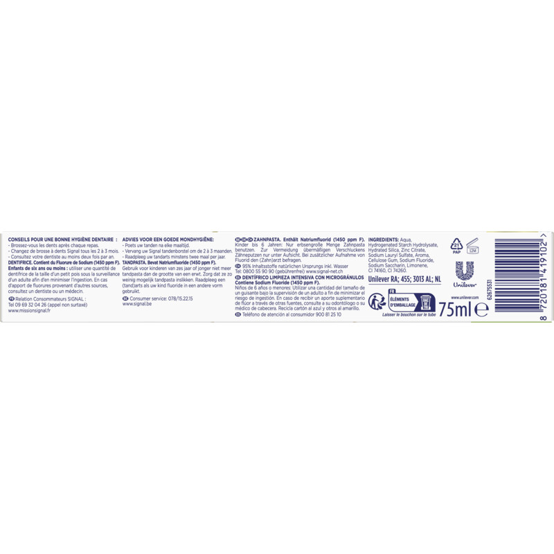 Een afbeelding van Signal Integral 8 deep clean bel