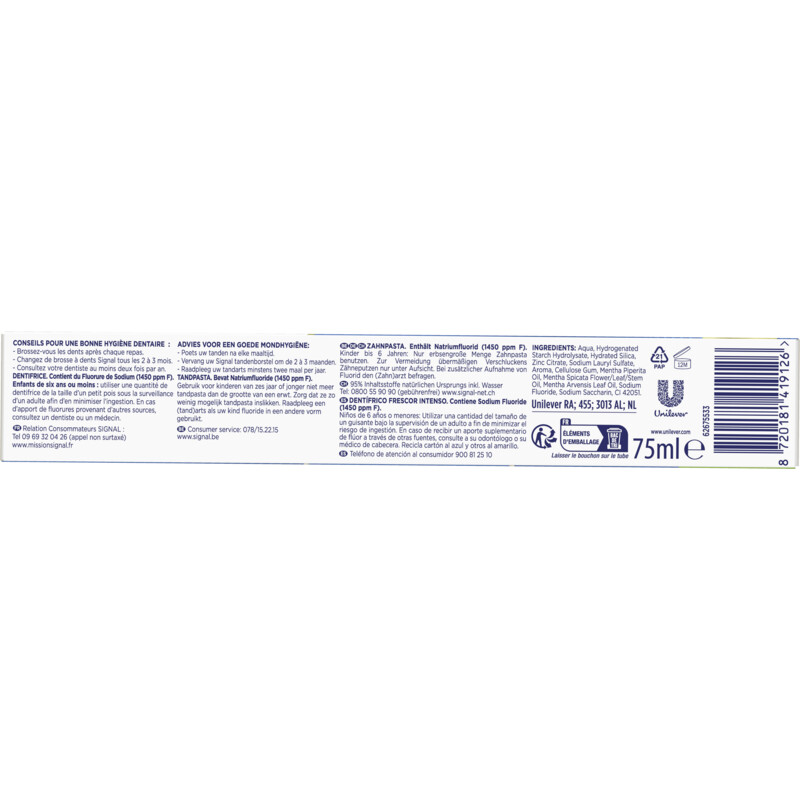 Een afbeelding van Signal Integral 8 intense fresh bel