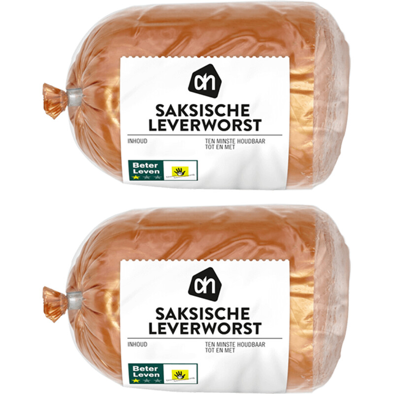 Een afbeelding van AH Saksische smeerleverworst 2-pack