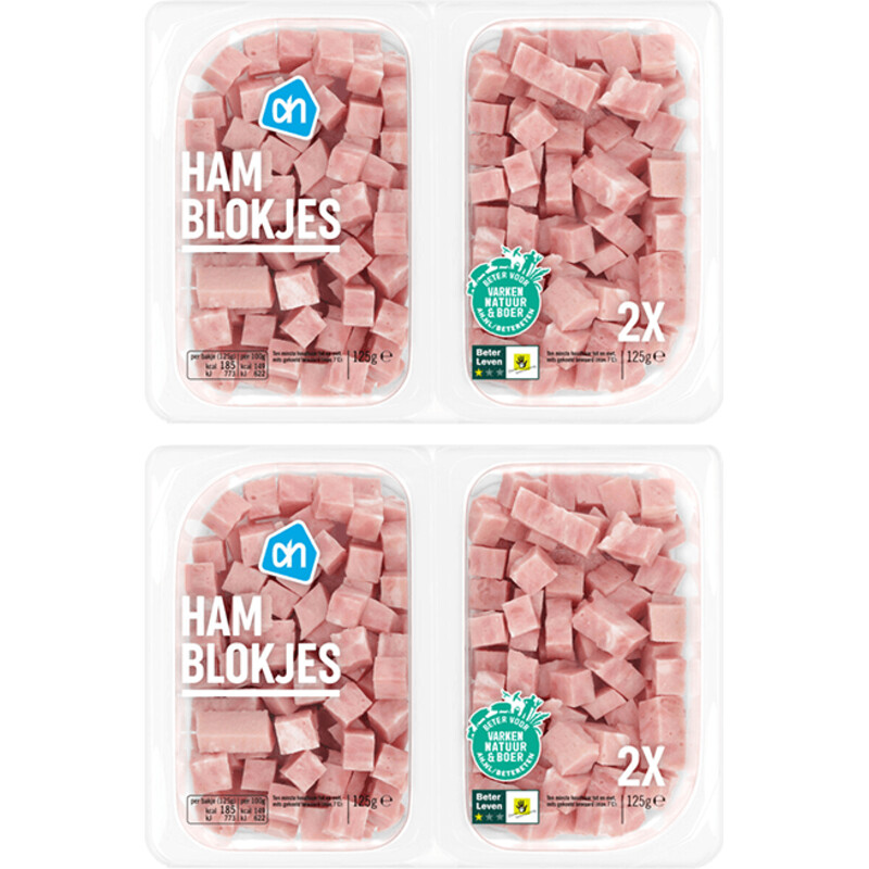 Een afbeelding van AH Hamblokjes 2-pack