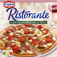 Een afbeelding van Dr. Oetker Ristorante pizza salami mozzarella pesto