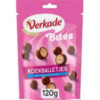 Een afbeelding van Verkade Bites koekballetjes met melkchocolade