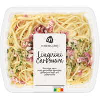 Een afbeelding van AH Linguini carbonara