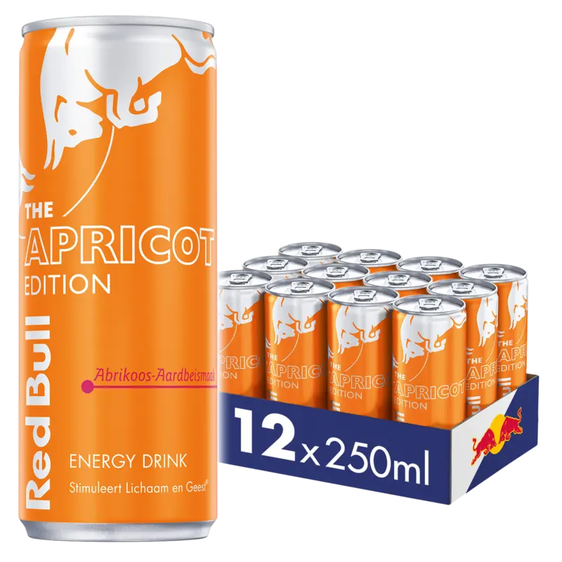 Energy drink abrikoos-aardbei 12-pack