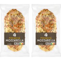 Een afbeelding van AH Focaccia mozzarella 2-pack