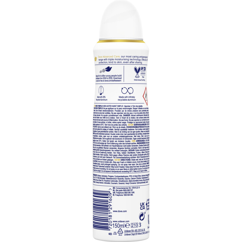 Een afbeelding van Dove Invisible dry deodorant spray
