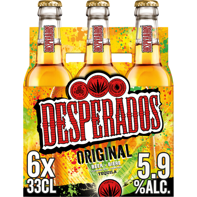 Een afbeelding van Desperados Original bier 6-pack