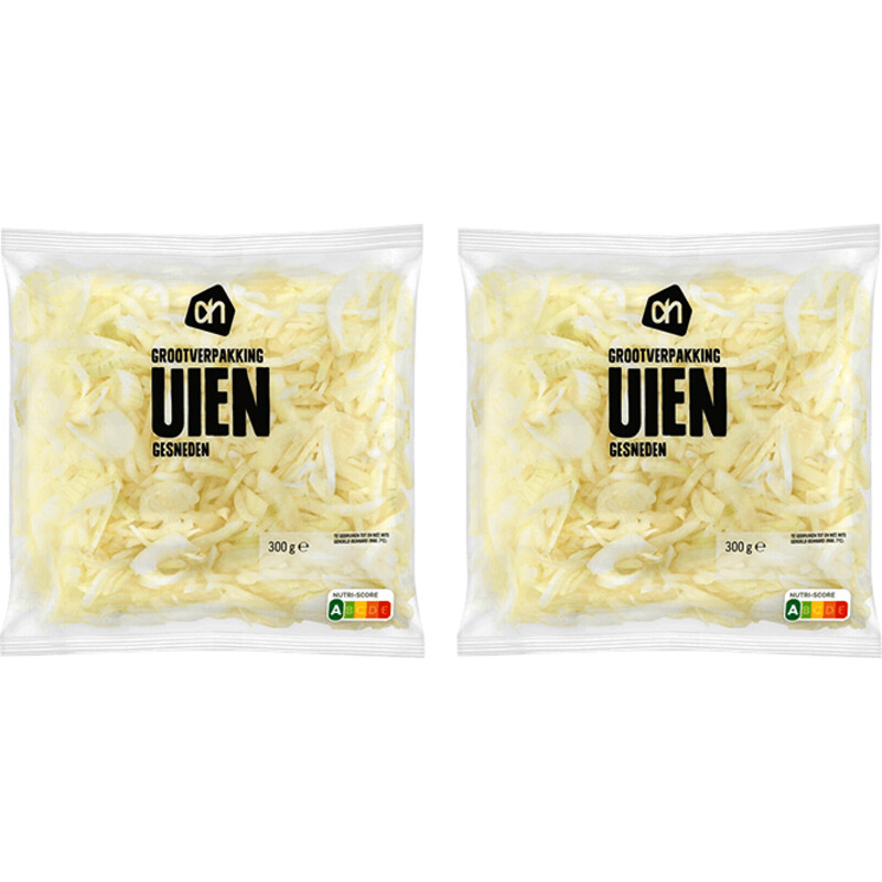 Een afbeelding van AH Gesneden uien grootverpakking 2-pack