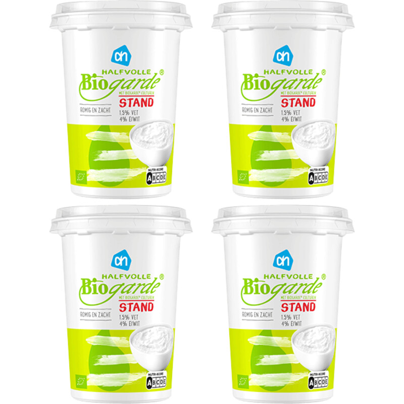 Een afbeelding van AH Halfvolle biogarde stand 4-pack