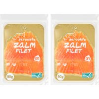 Een afbeelding van AH Gerookte zalmfilet 2-pack