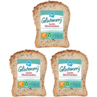 Een afbeelding van AH Glutenvrij brood meerzaden hlf 3-pack
