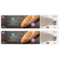 Een afbeelding van AH Spelt stokbrood desem bereid 2-pack