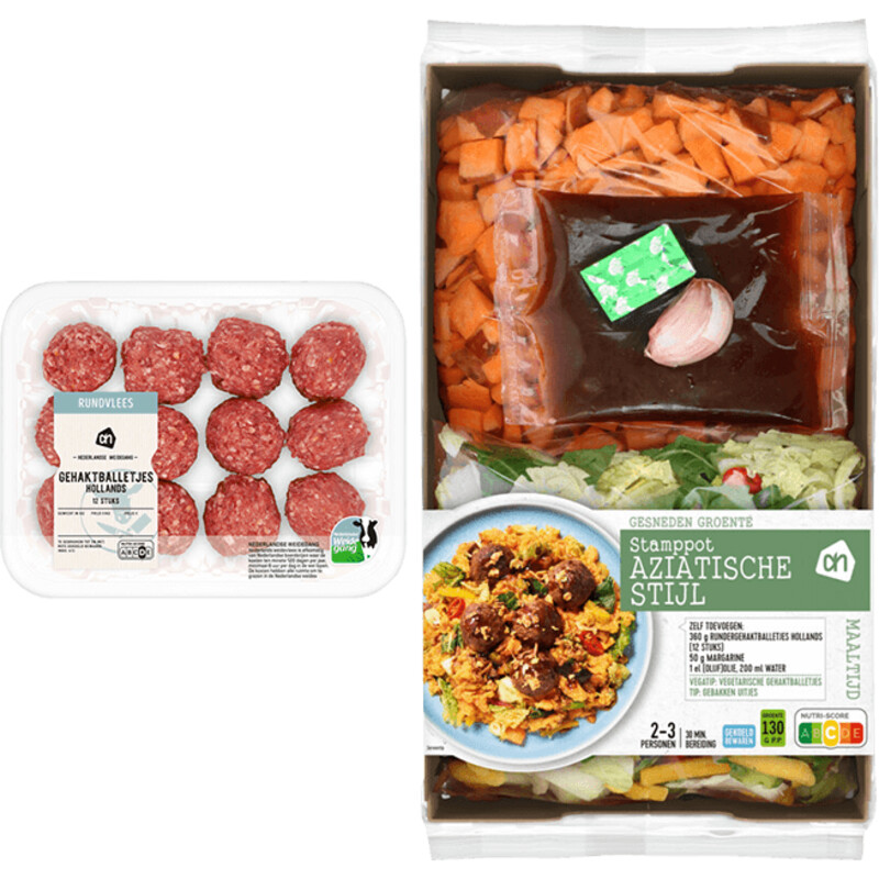 Een afbeelding van AH Gesneden verspakket Aziatische stamppot