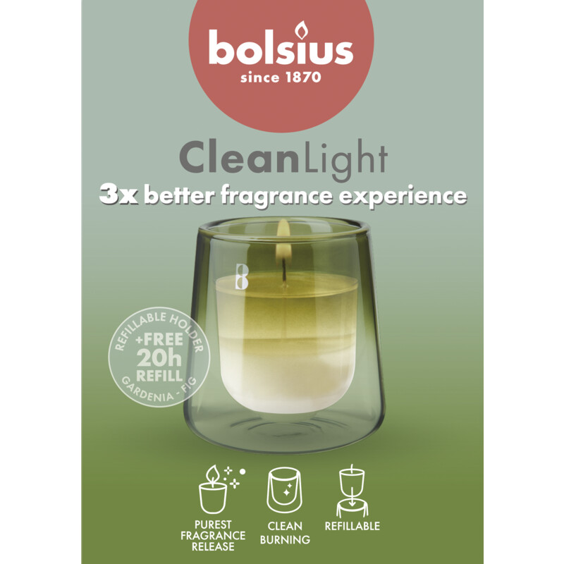 Een afbeelding van Bolsius Cleanlight starterkit gardenia & fig