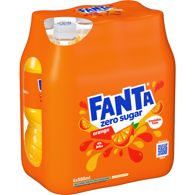 Een afbeelding van Fanta Orange zero 6fl BEL