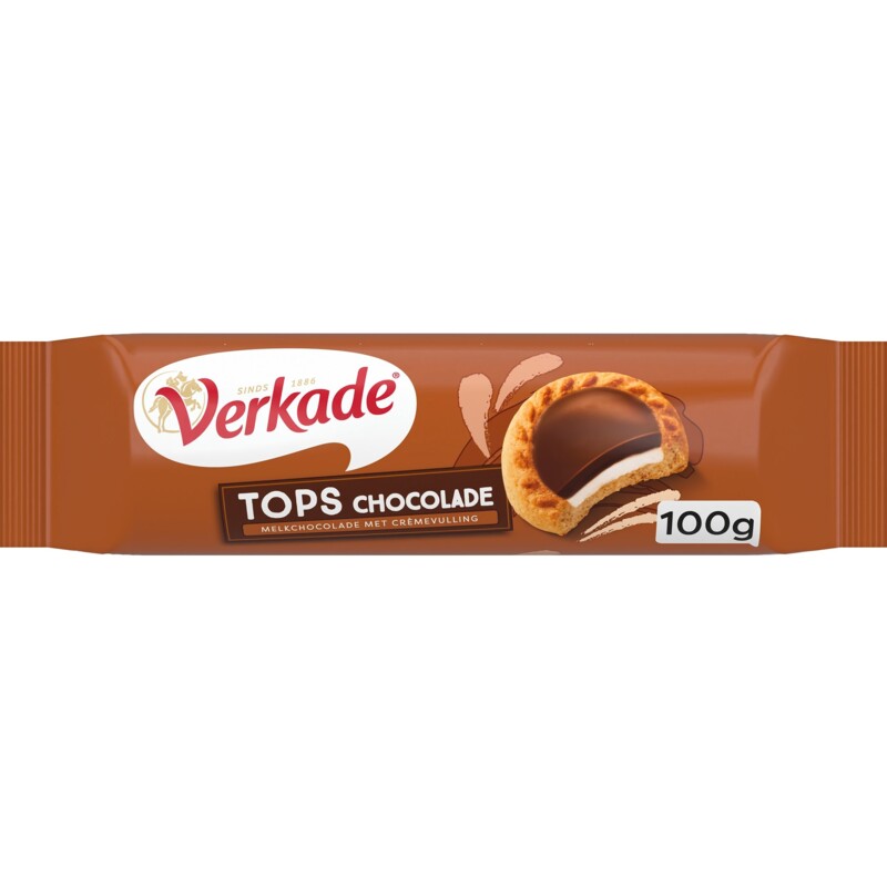 Een afbeelding van Verkade Tops chocolade